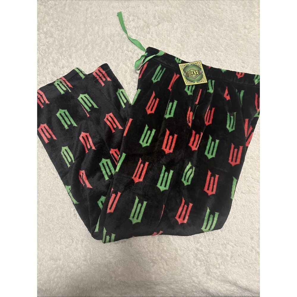 Wicked Sleepwear Lounge Pants | Black Green Pink Graphic Men’s Size Large